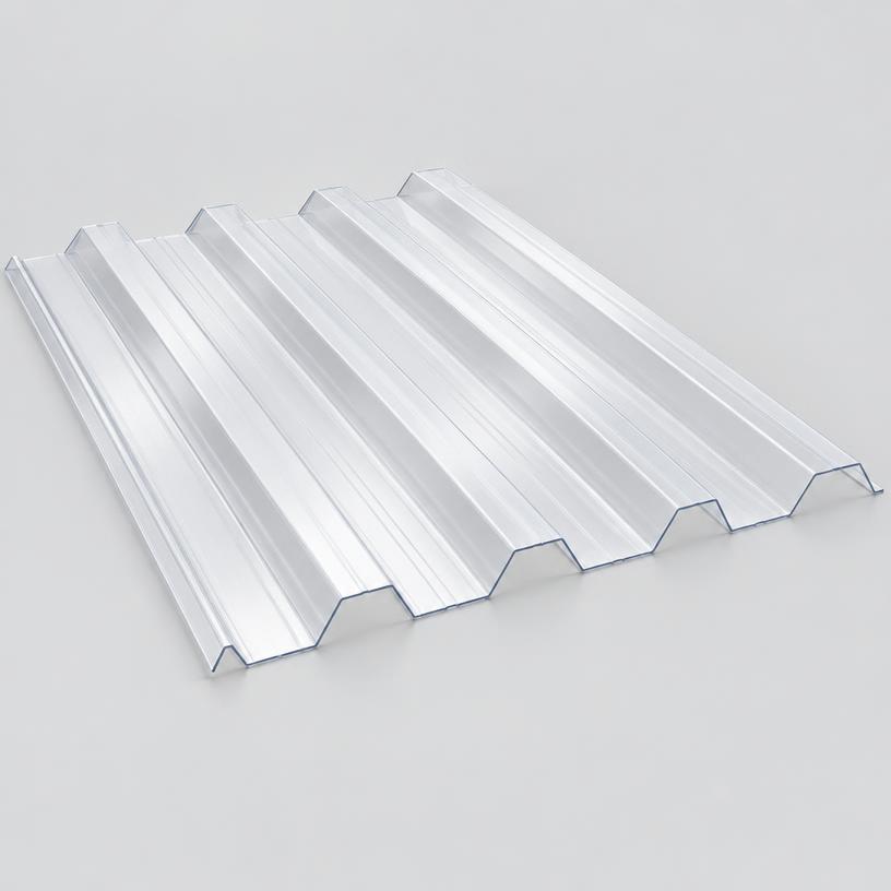 Plancha translúcida de policarbonato trapezoidal